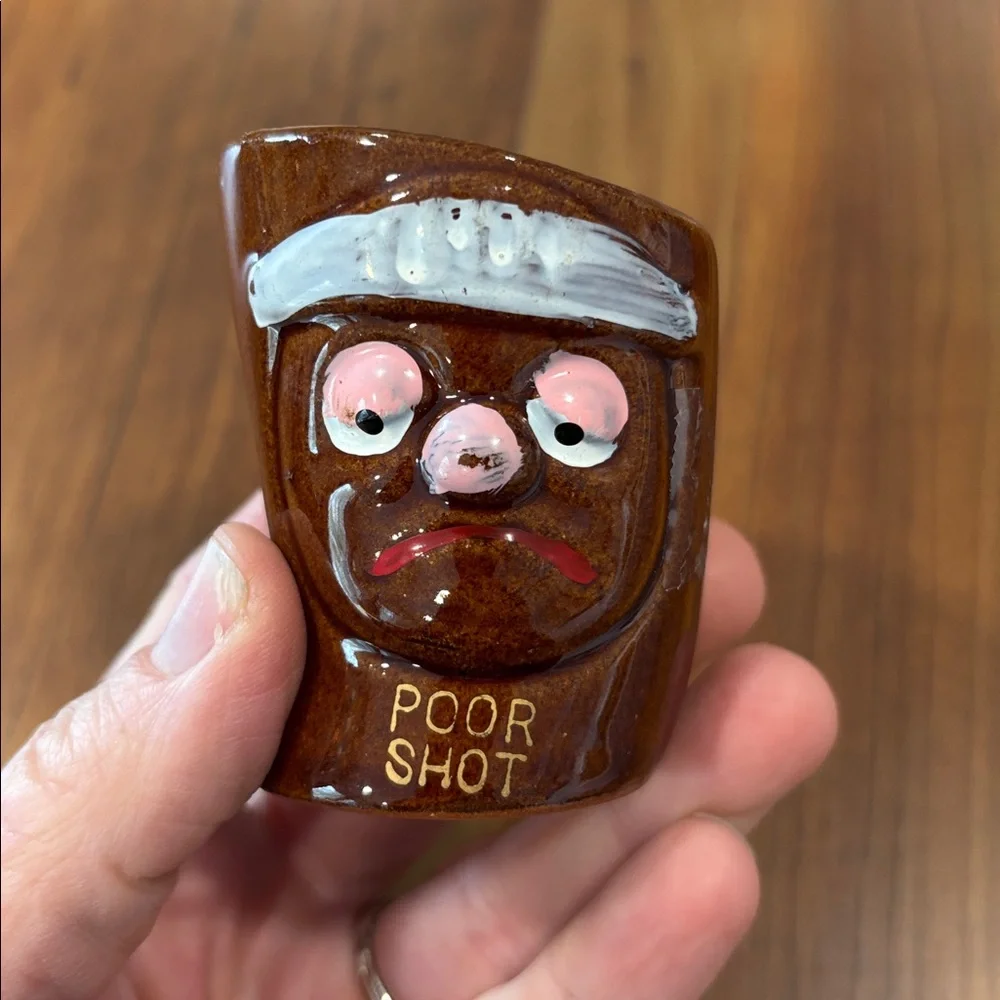 Poor Shot Big Shot & Long Shot Vintage Japan Shotglasses MCM